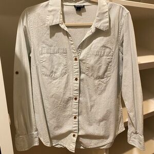 Patagonia Organic Cotton Shirt in Light Gray